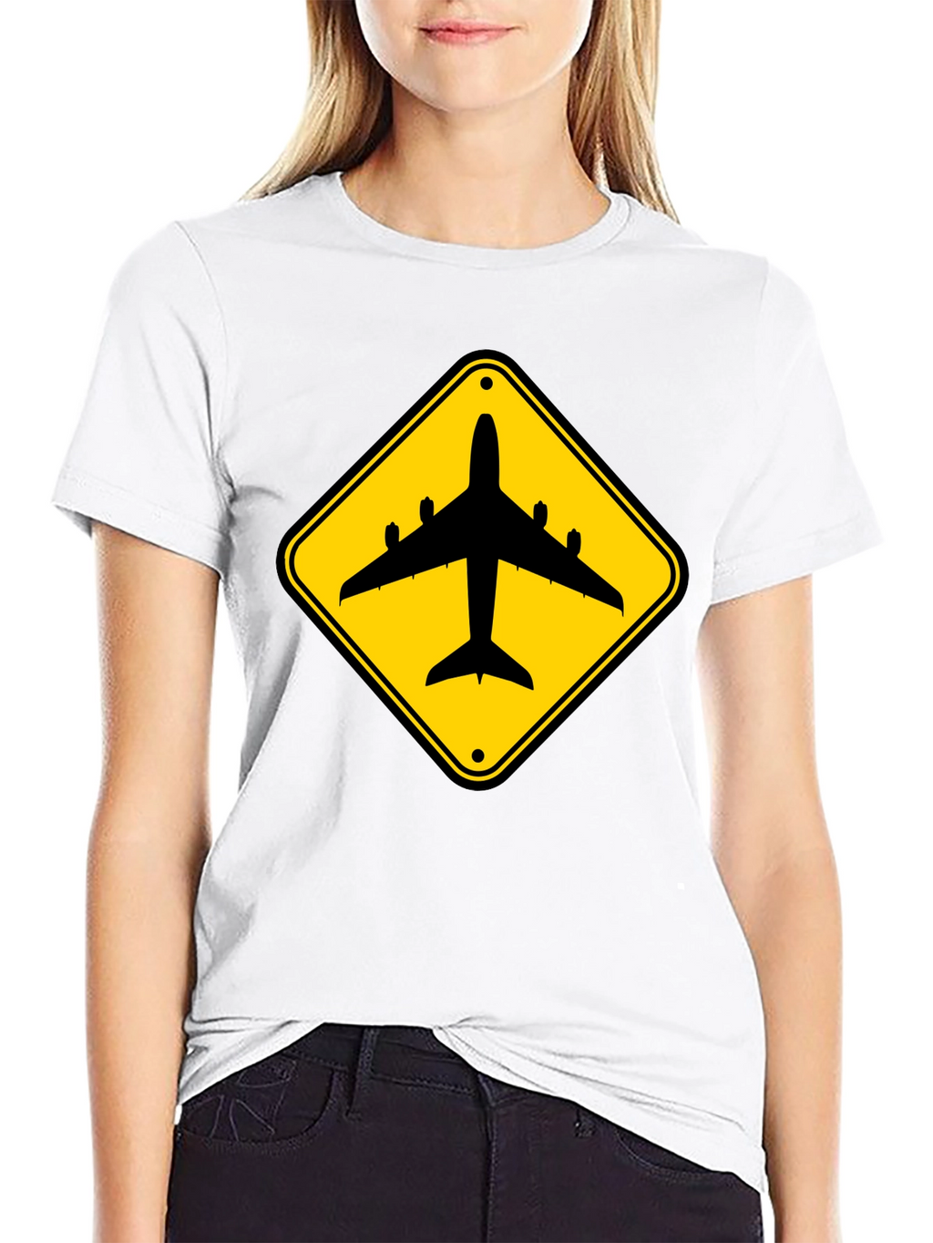 Airplane Sign T-Shirt - Aviation Enthusiast Tee