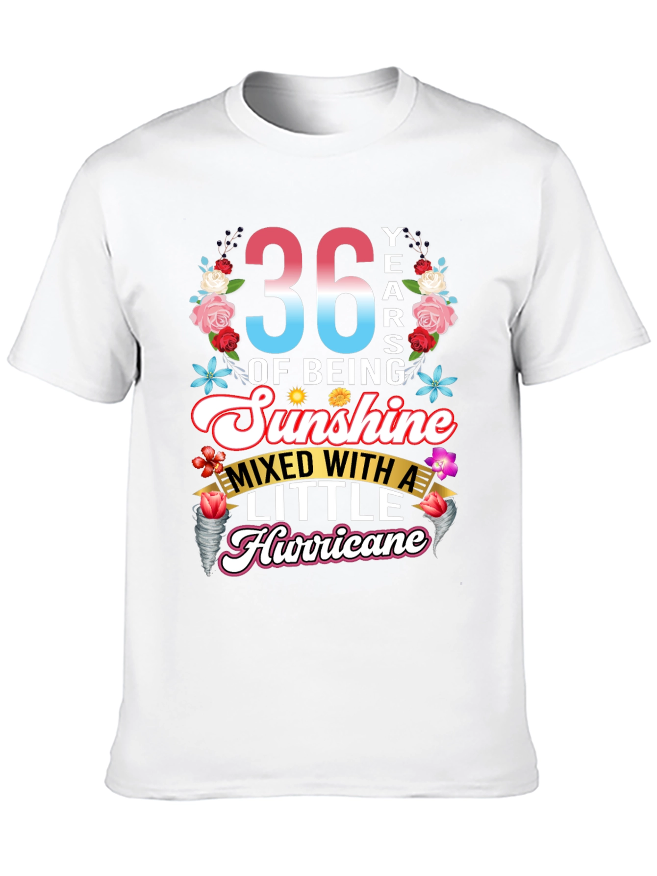 36th Birthday Sunshine Hurricane T-Shirt