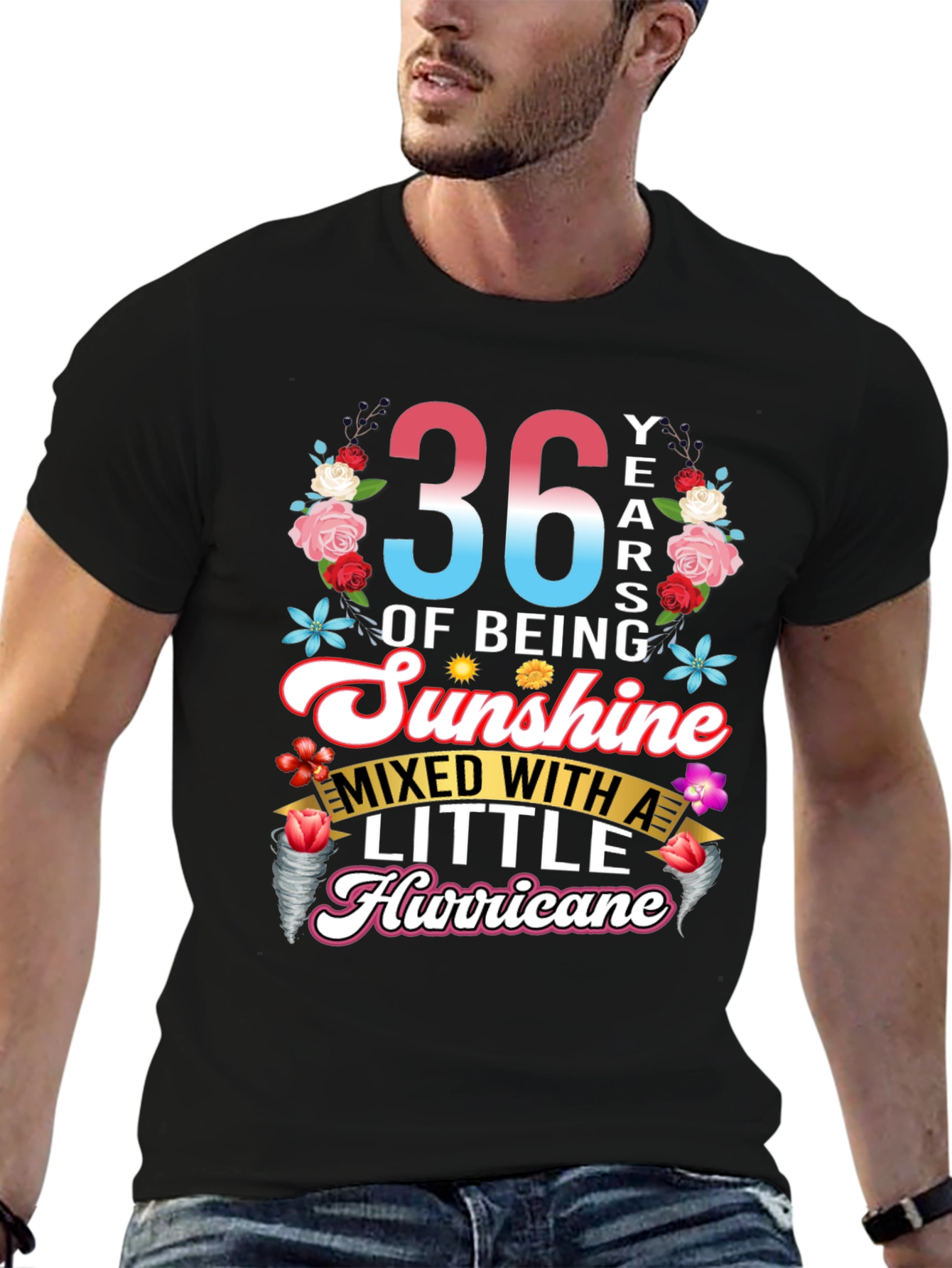 36th Birthday Sunshine Hurricane T-Shirt