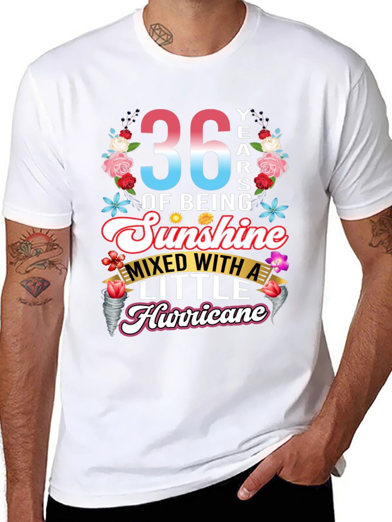 36th Birthday Sunshine Hurricane T-Shirt