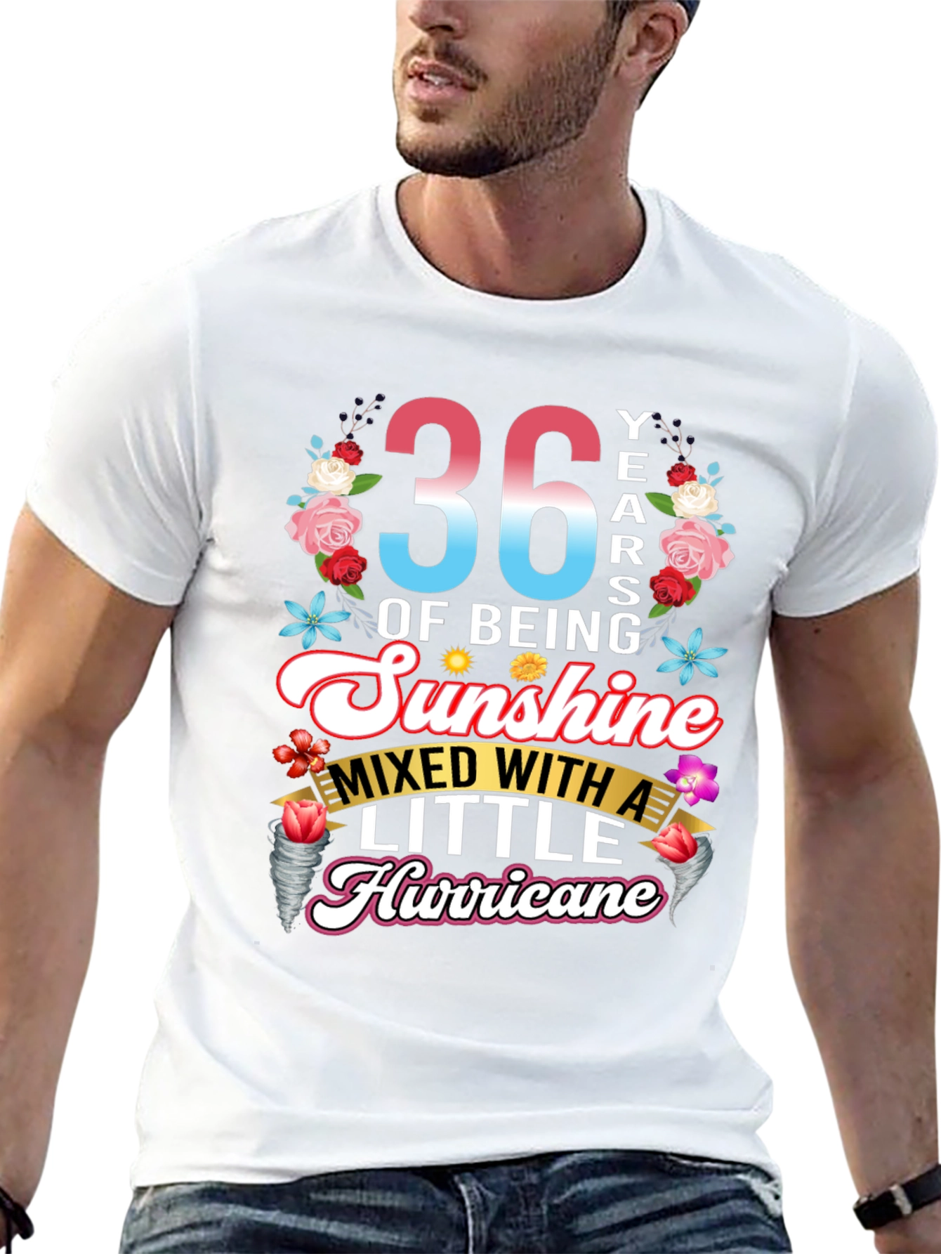 36th Birthday Sunshine Hurricane T-Shirt