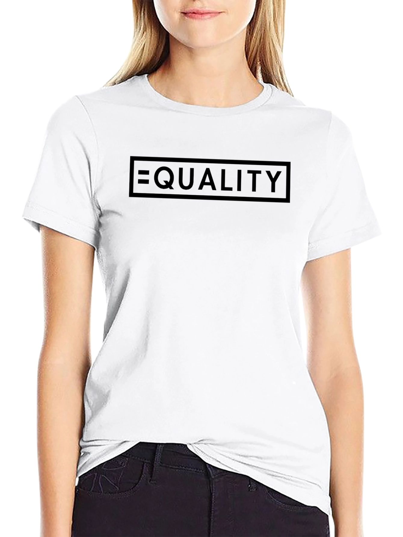 Equality Black Graphic Tee - Modern Statement Shirt