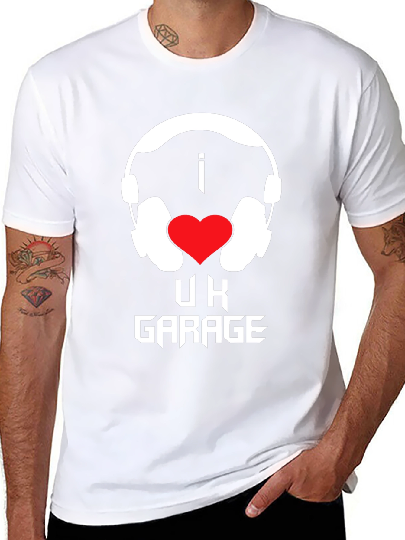 I Love UK Garage Music T-Shirt