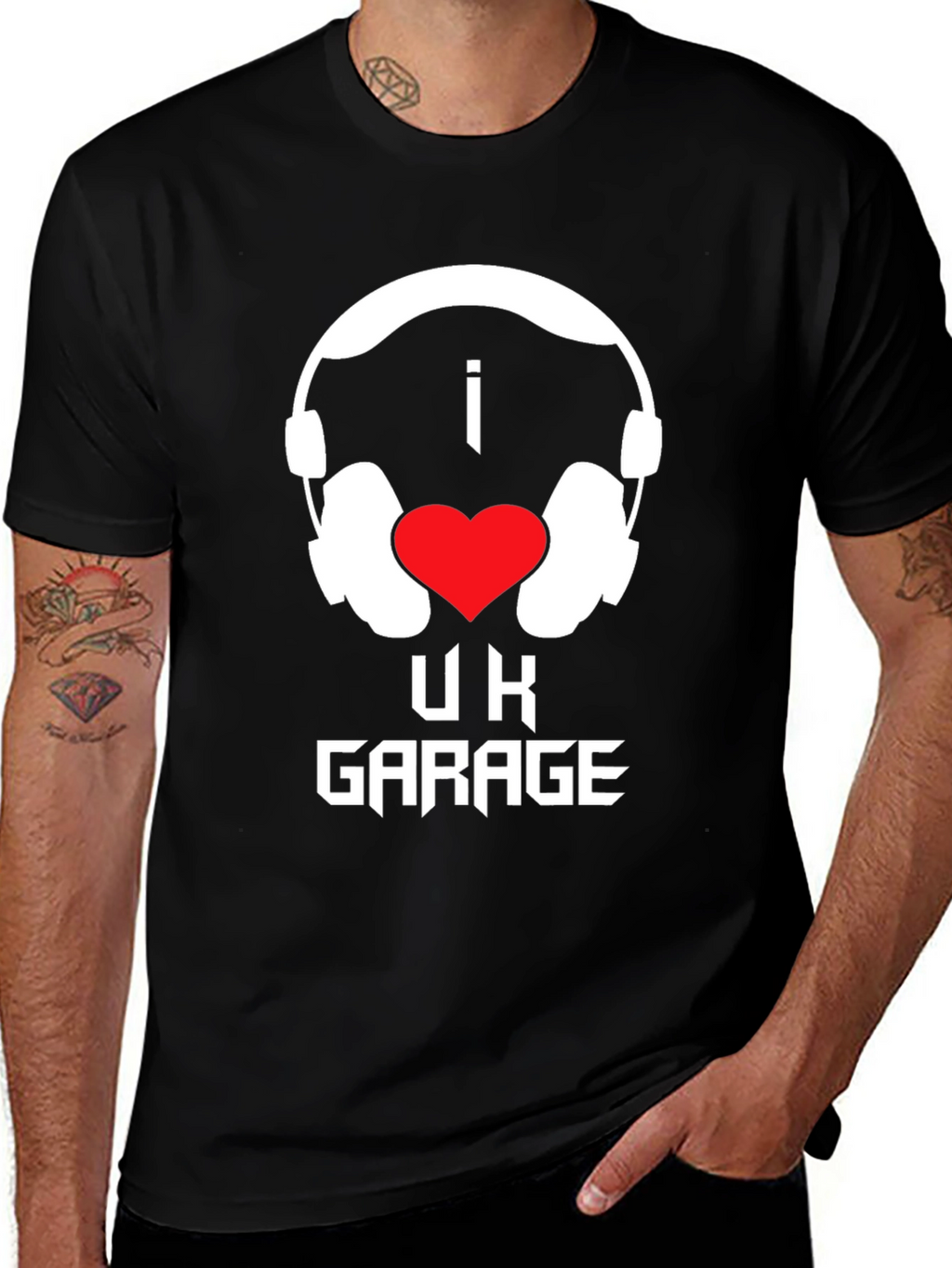 I Love UK Garage Music T-Shirt