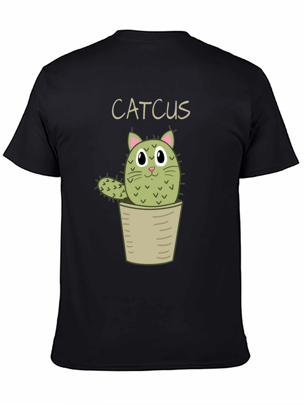 Catcus T-Shirt - Cute Cartoon Cactus Cat Tee