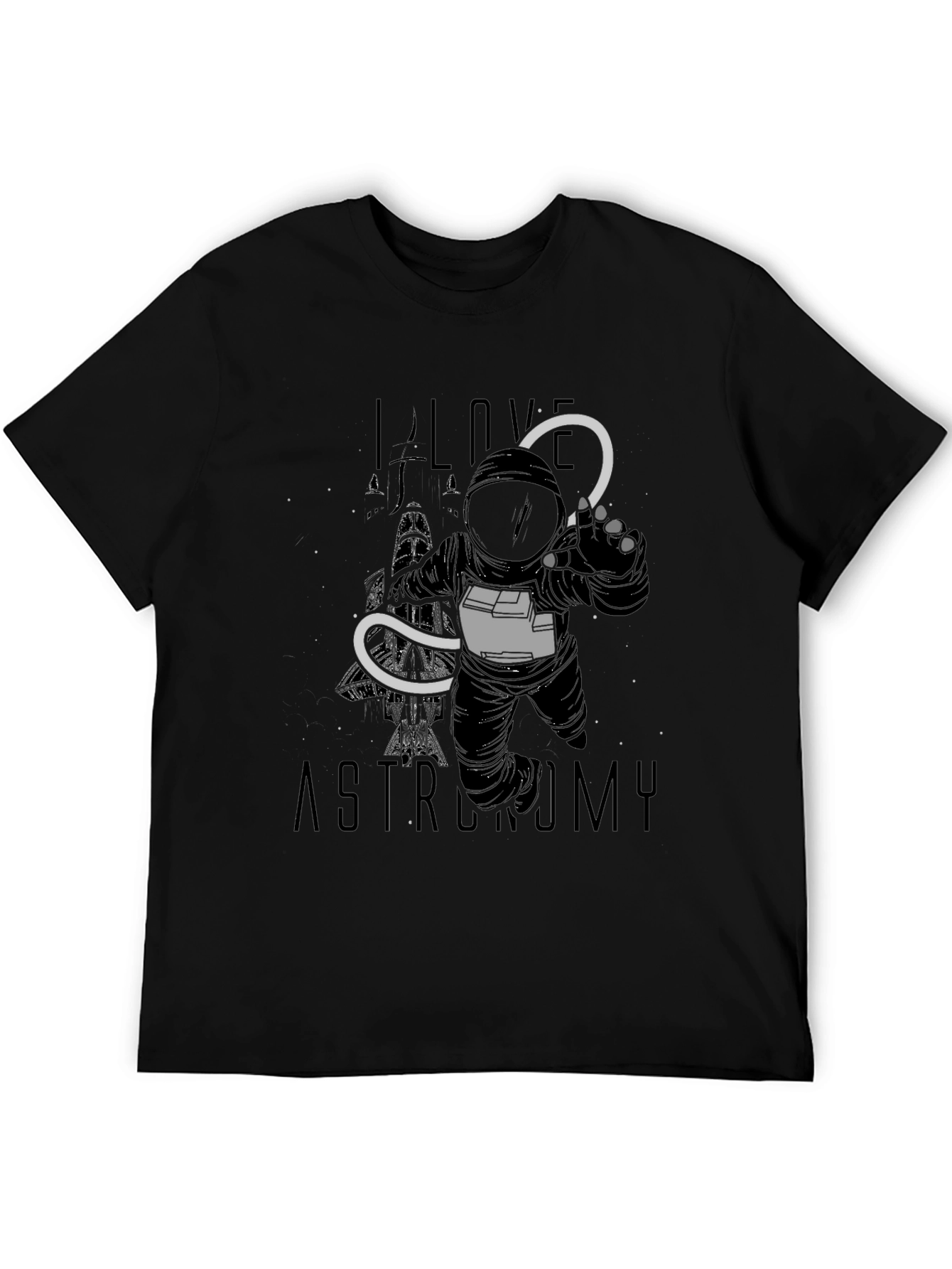 Astronomy Lover Black Graphic Tee