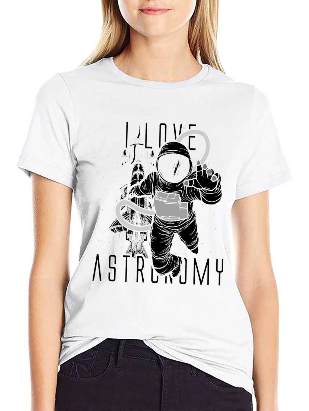 Astronomy Lover Black Graphic Tee