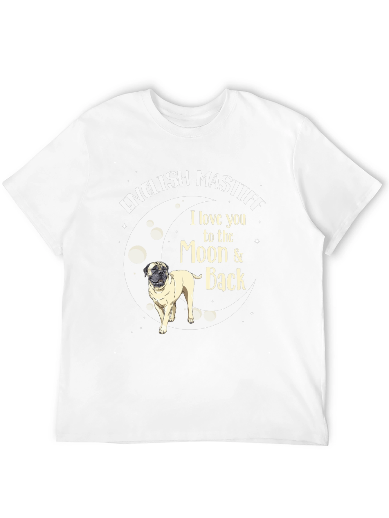 English Mastiff Moon & Back T-Shirt