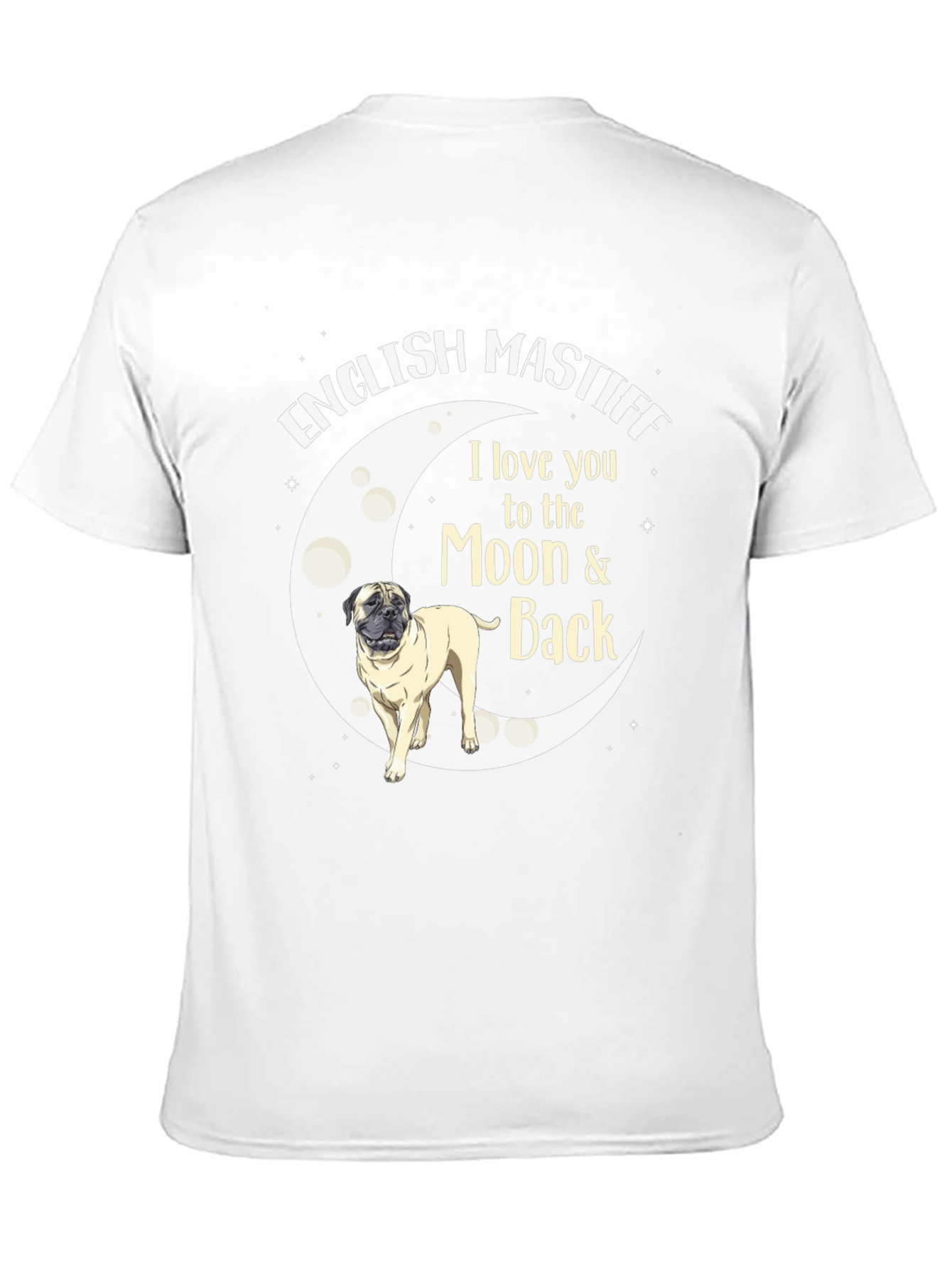 English Mastiff Moon & Back T-Shirt