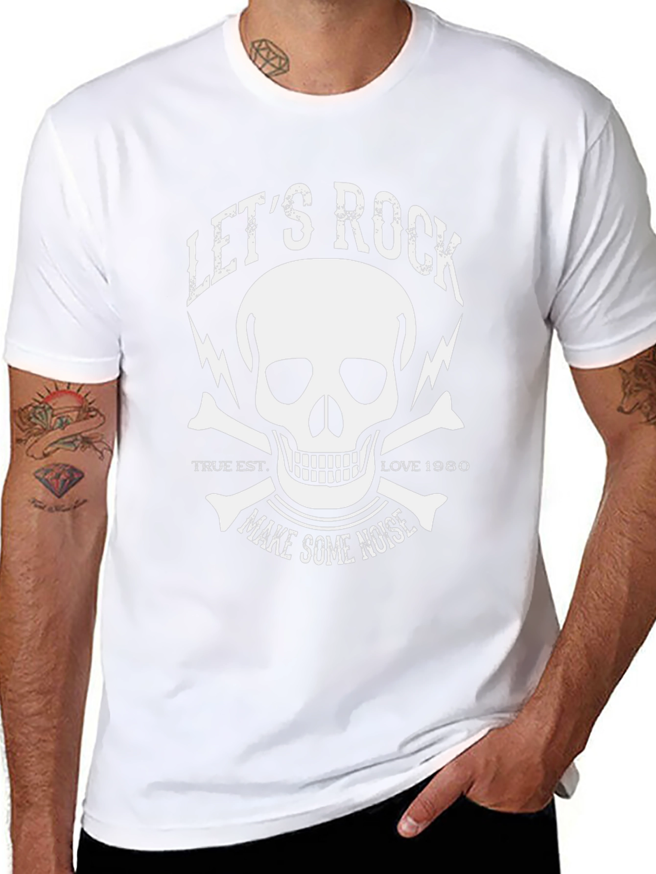 Lets Rock Skull Graphic Tee