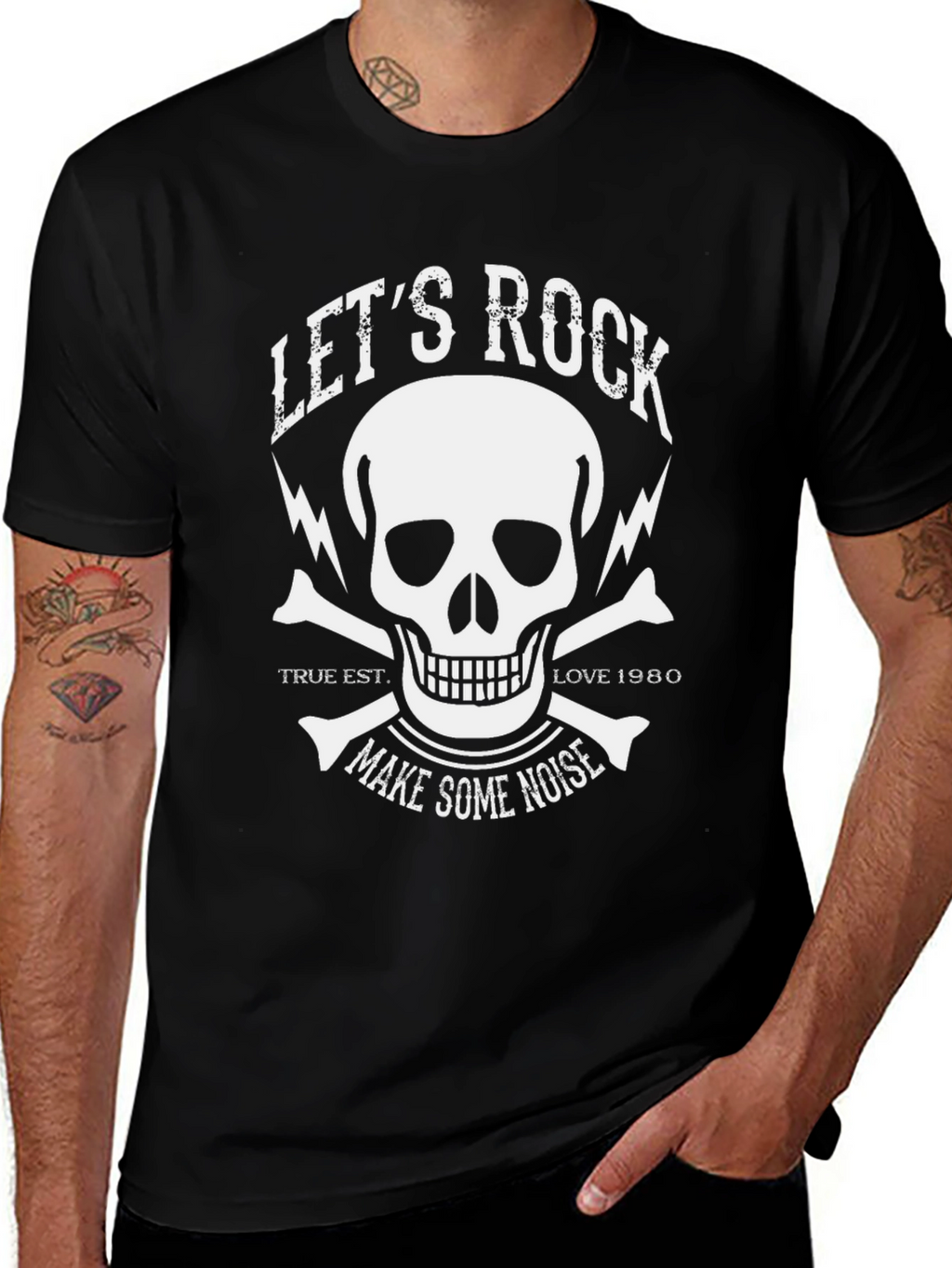 Lets Rock Skull Graphic Tee