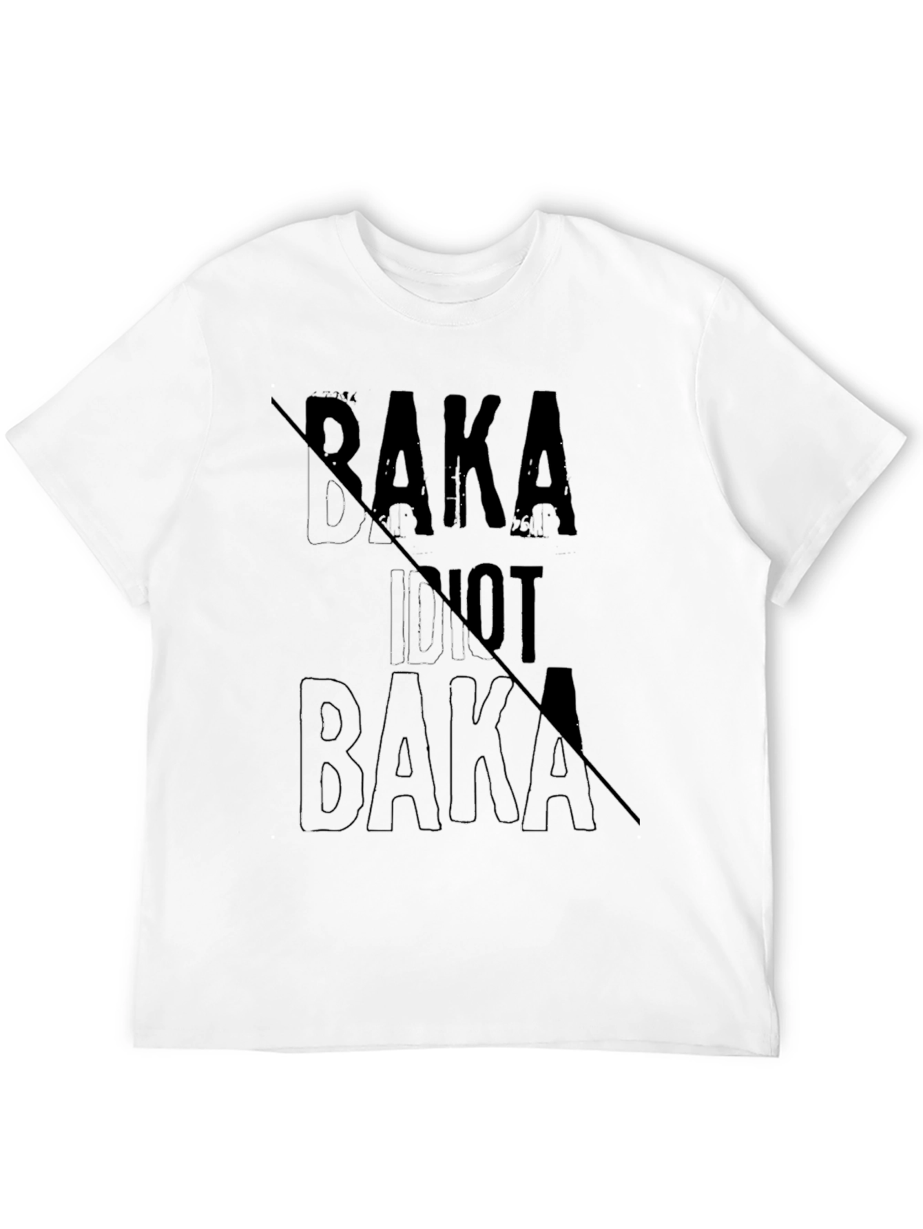 Baka Idiot Not Baka Graphic T-Shirt