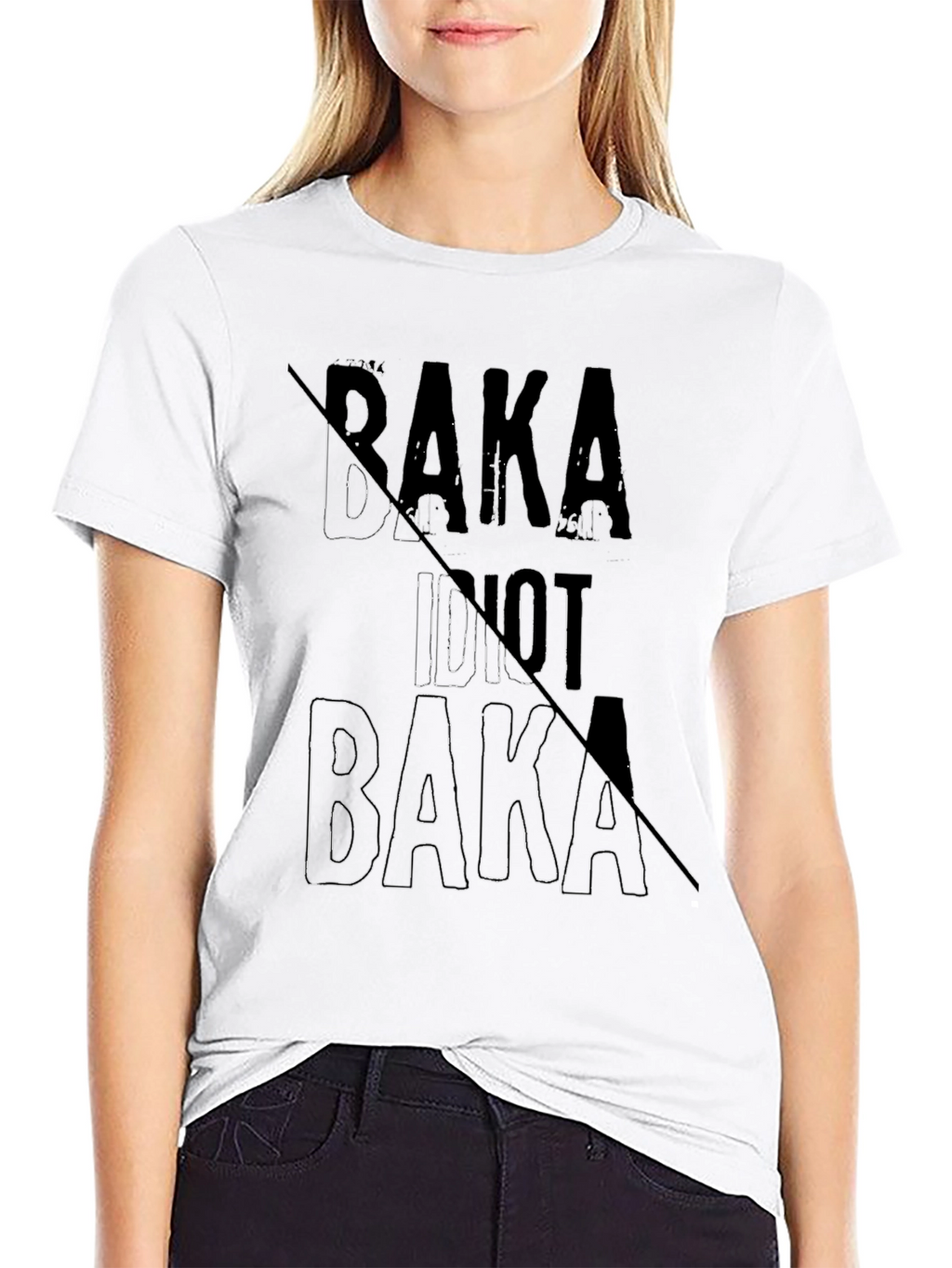 Baka Idiot Not Baka Graphic T-Shirt
