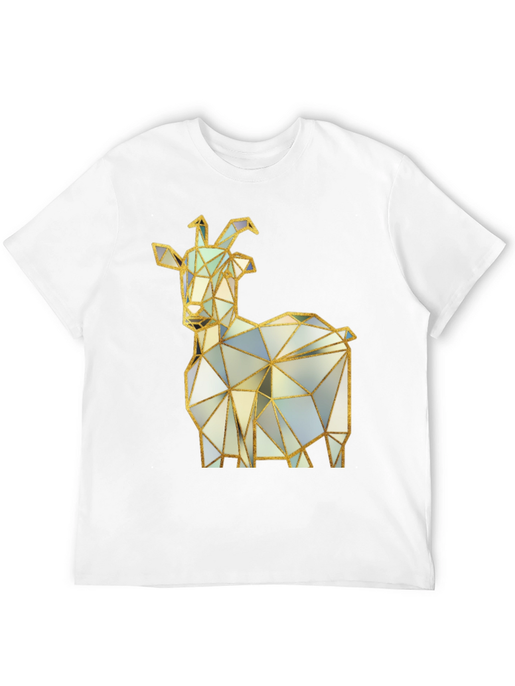 Geometric Goat T-Shirt - Black