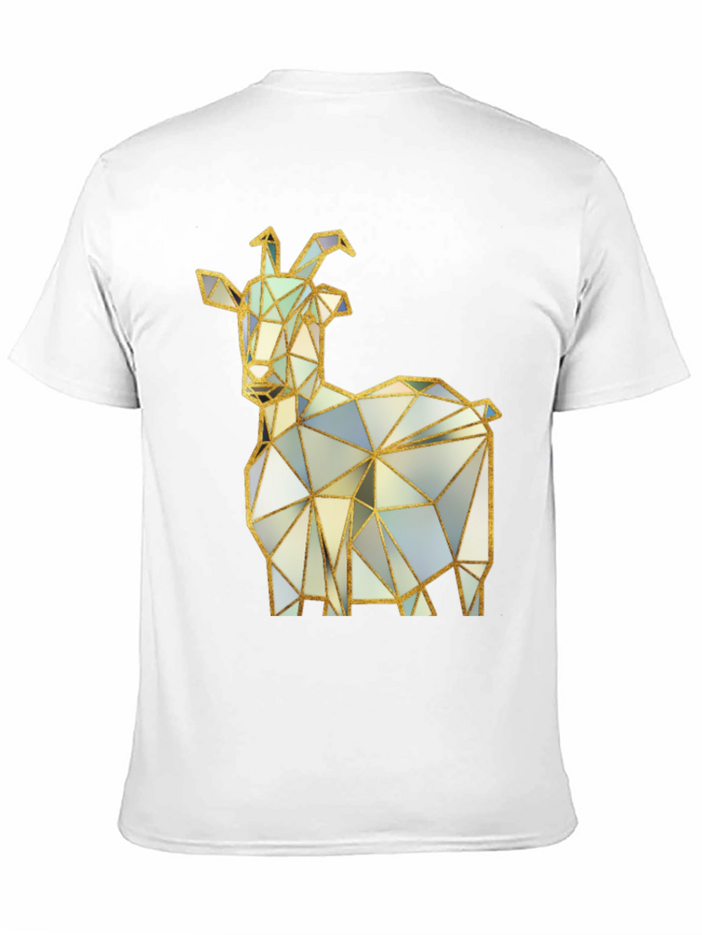 Geometric Goat T-Shirt - Black