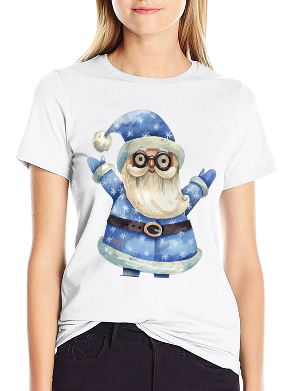 Festive Santa T-Shirt - Holiday Cheer Apparel