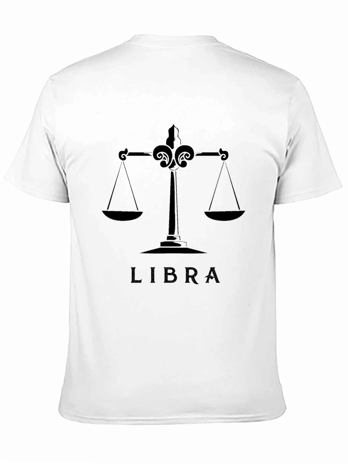 Libra Zodiac Sign Graphic Tee - Stylish Black T-Shirt
