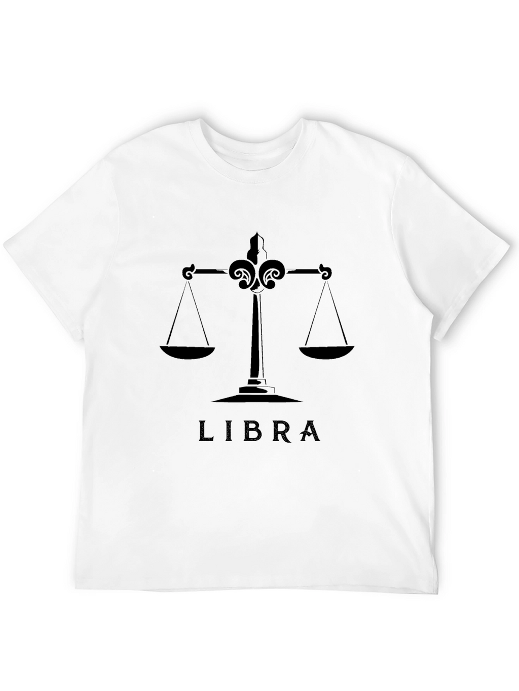 Libra Zodiac Sign Graphic Tee - Stylish Black T-Shirt