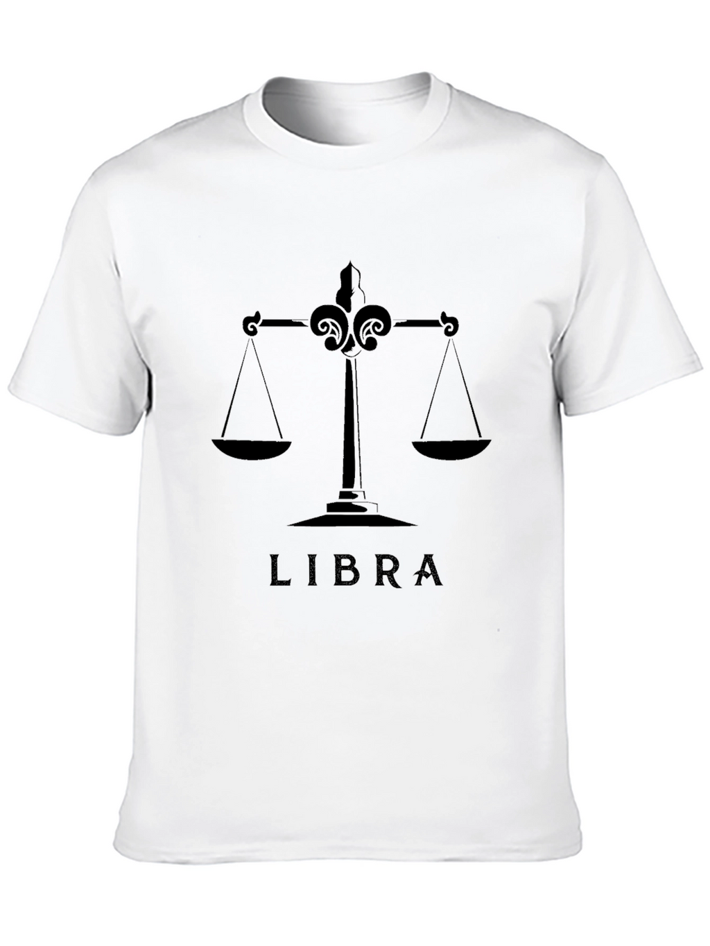 Libra Zodiac Sign Graphic Tee - Stylish Black T-Shirt