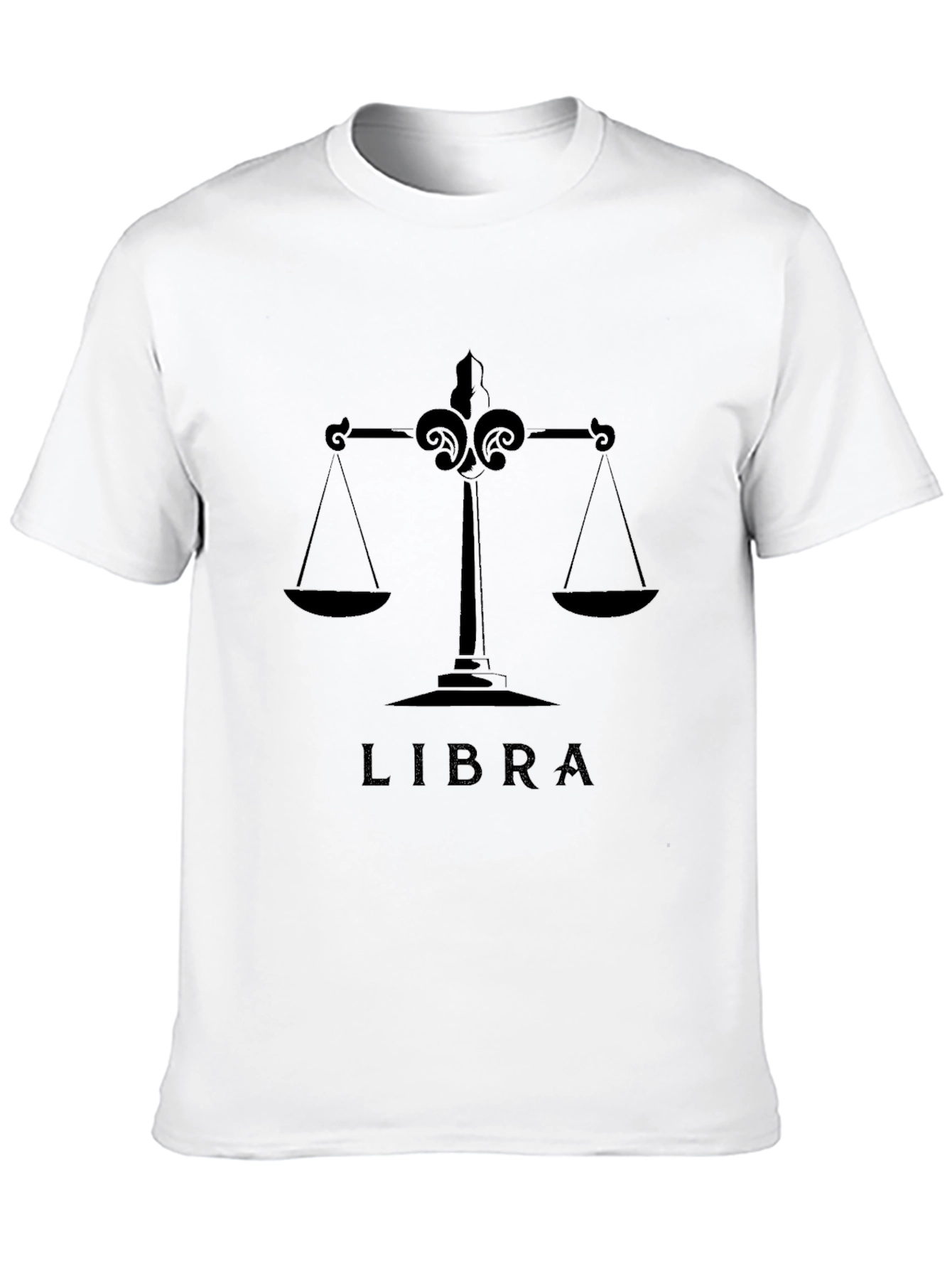 Libra Zodiac Sign Graphic Tee - Stylish Black T-Shirt