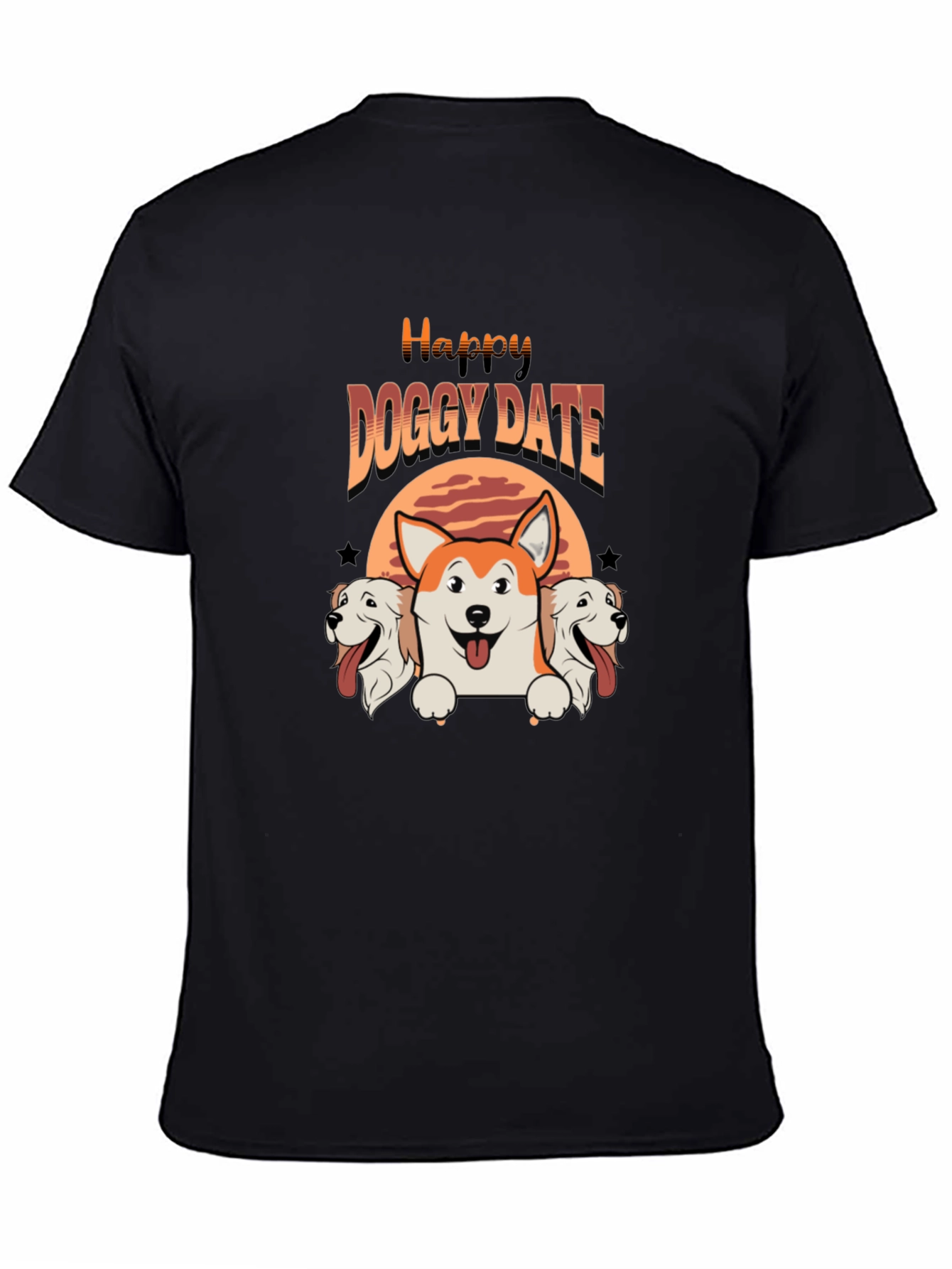 Happy Doggy Date T-Shirt - Cute Pet Lover Tee