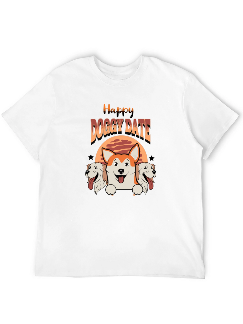 Happy Doggy Date T-Shirt - Cute Pet Lover Tee