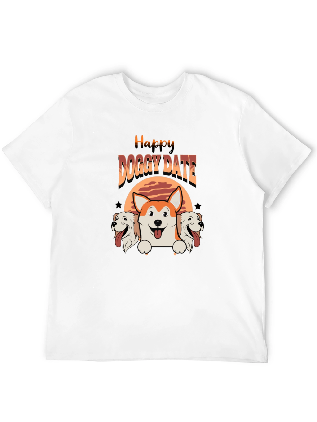 Happy Doggy Date T-Shirt - Cute Pet Lover Tee