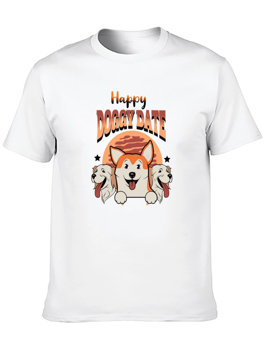Happy Doggy Date T-Shirt - Cute Pet Lover Tee