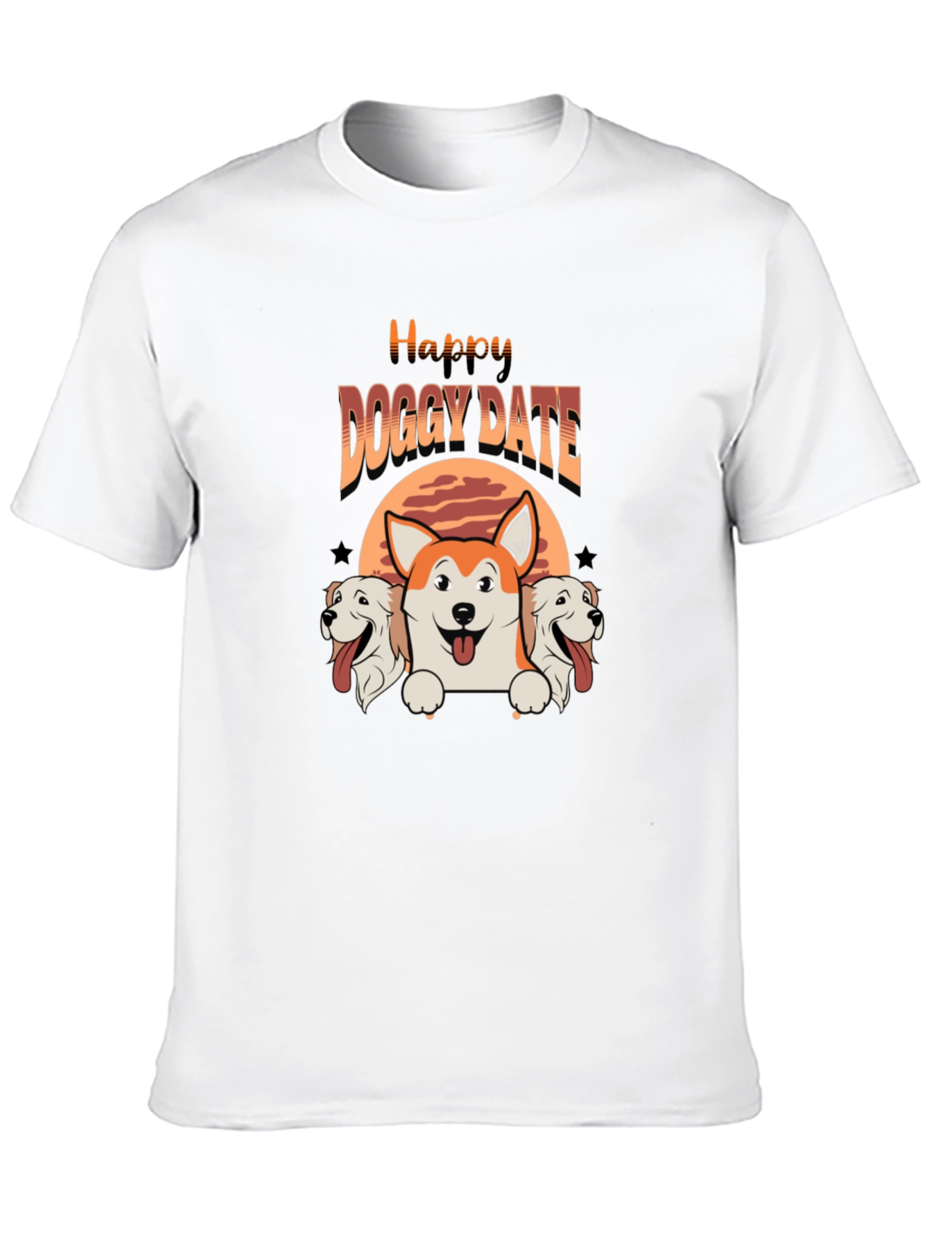 Happy Doggy Date T-Shirt - Cute Pet Lover Tee