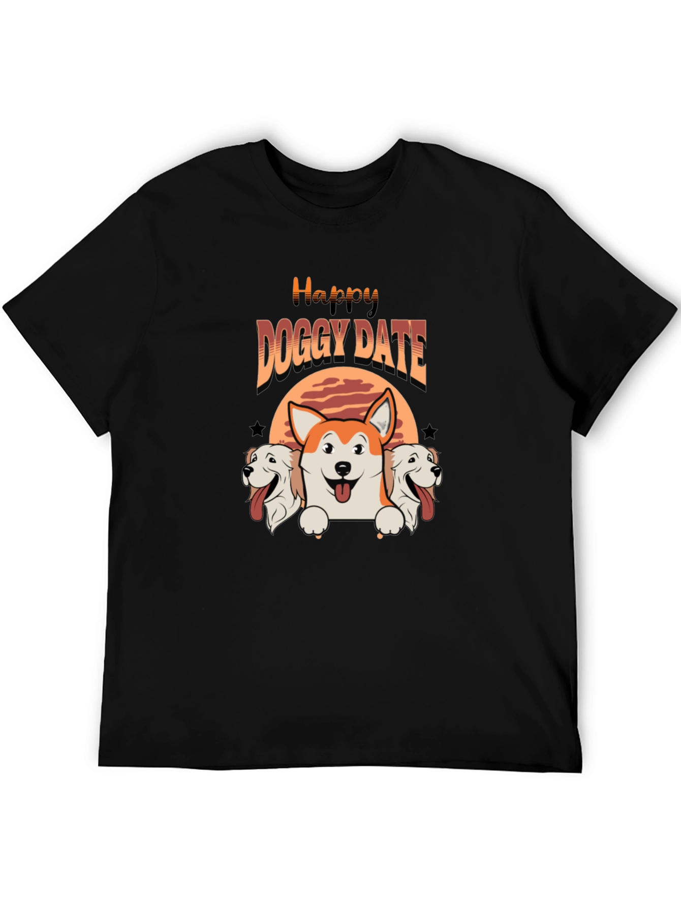 Happy Doggy Date T-Shirt - Cute Pet Lover Tee