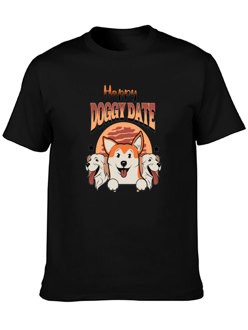 Happy Doggy Date T-Shirt - Cute Pet Lover Tee