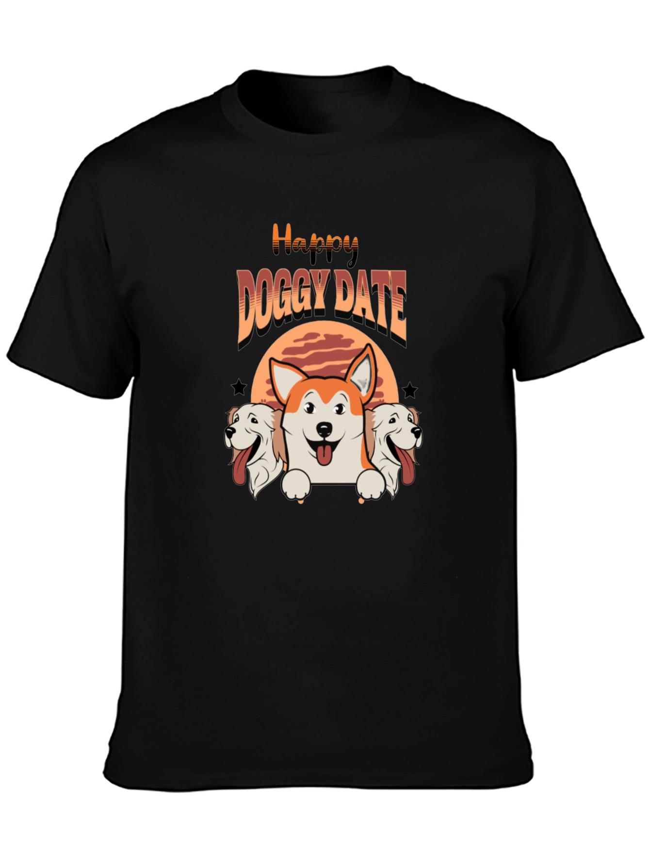 Happy Doggy Date T-Shirt - Cute Pet Lover Tee