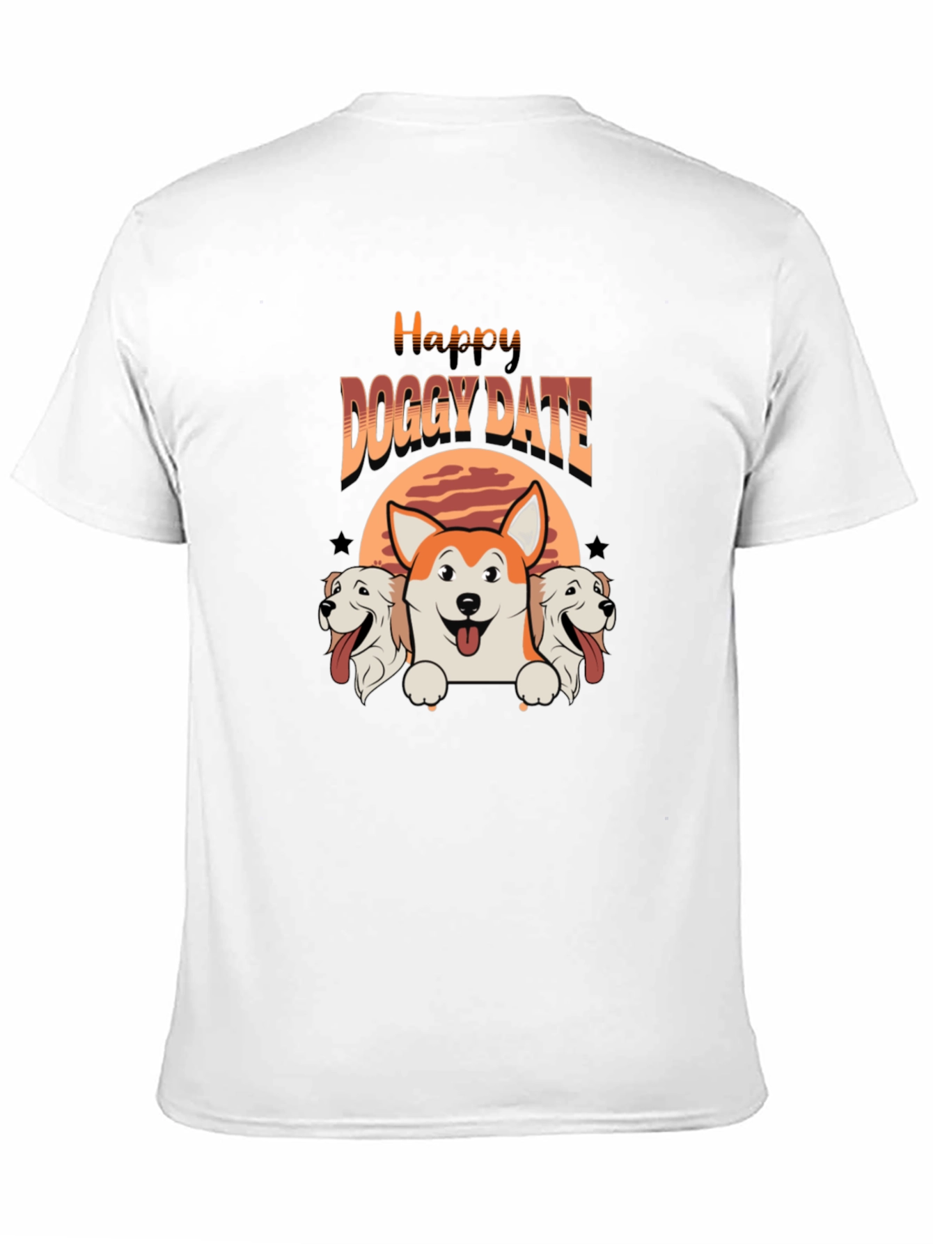 Happy Doggy Date T-Shirt - Cute Pet Lover Tee