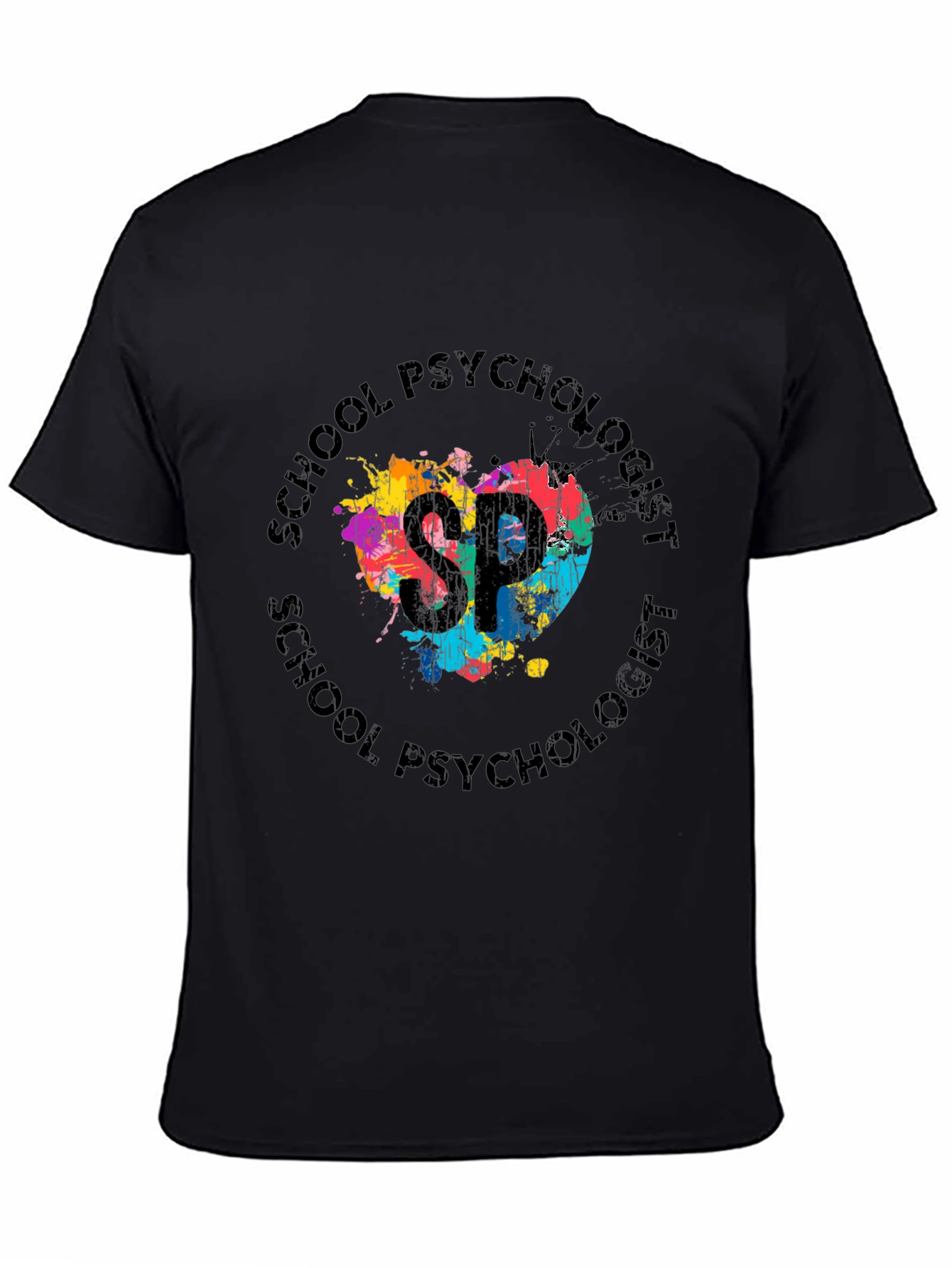 School Psychologist Colorful Heart T-Shirt