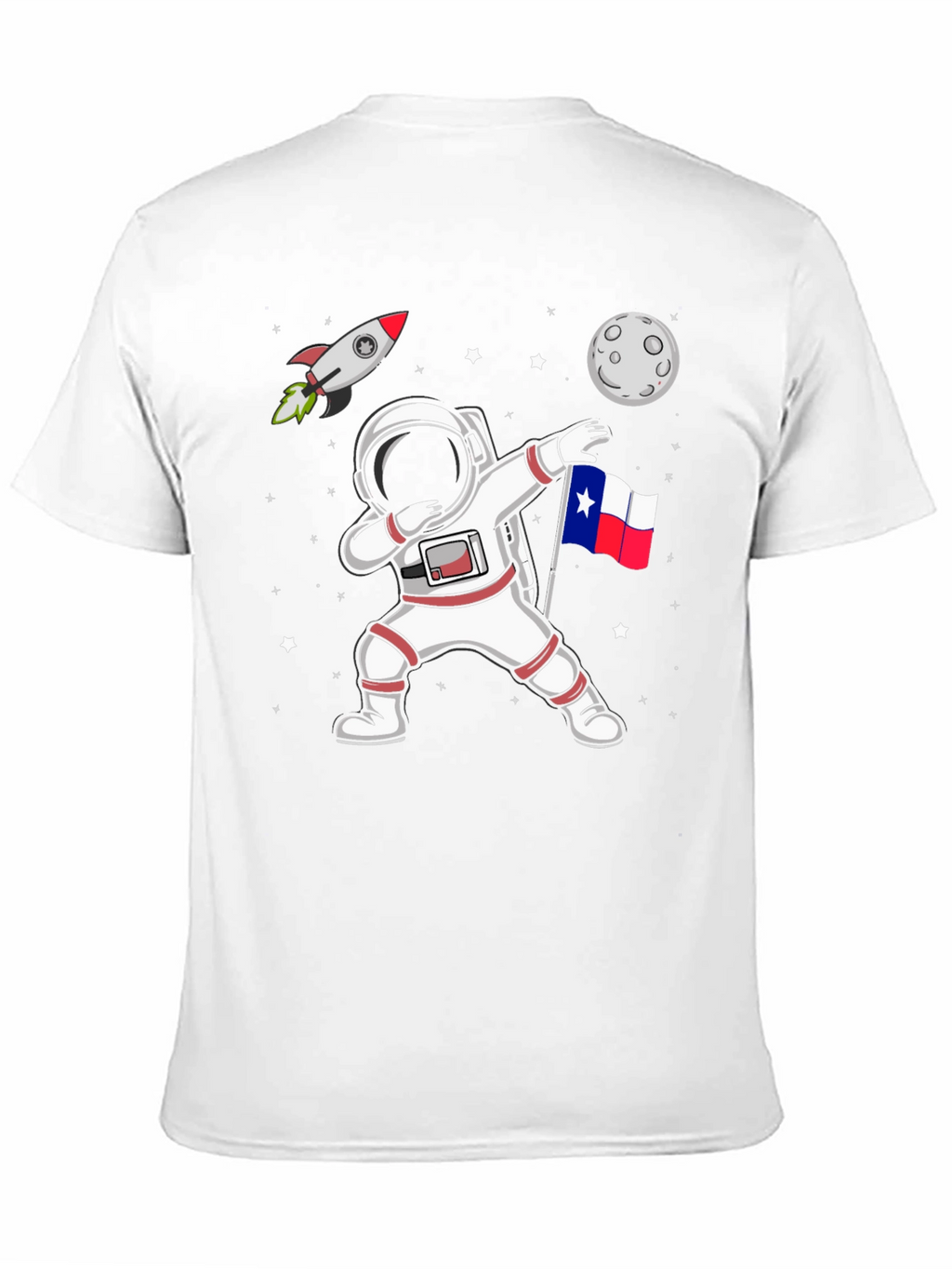 Astronaut Dabbing Texas Flag T-Shirt