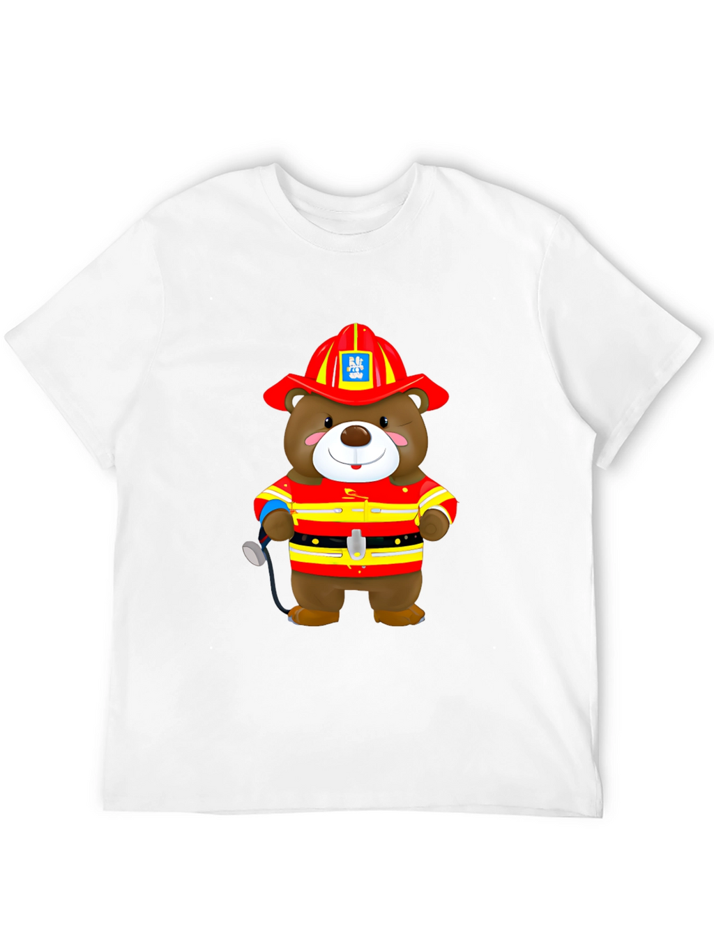 Firefighter Bear Graphic T-Shirt
