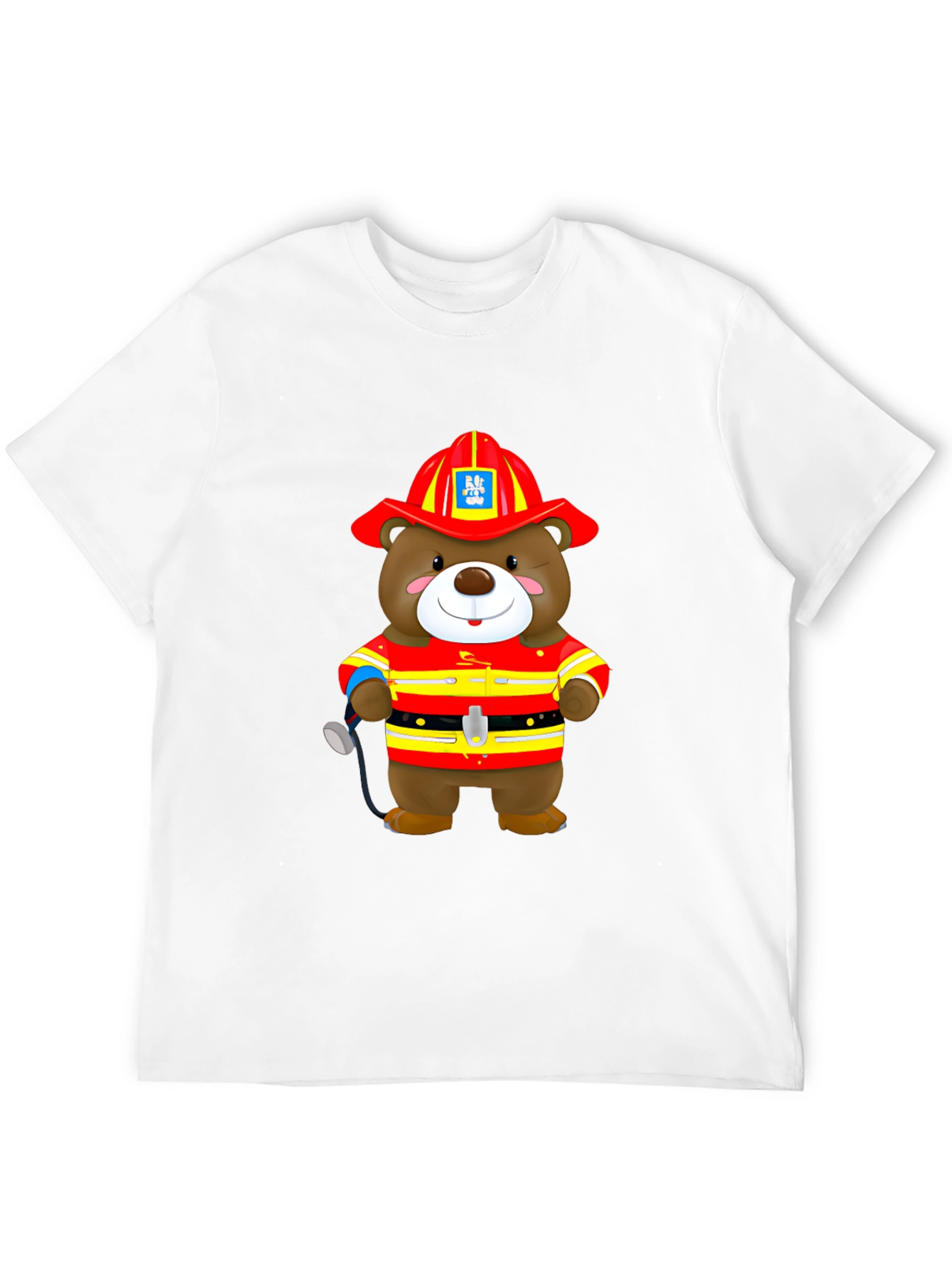 Firefighter Bear Graphic T-Shirt