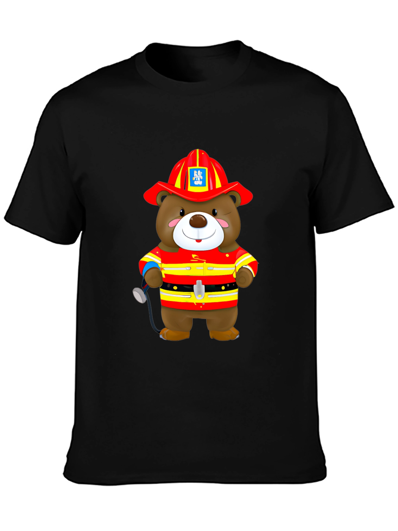 Firefighter Bear Graphic T-Shirt