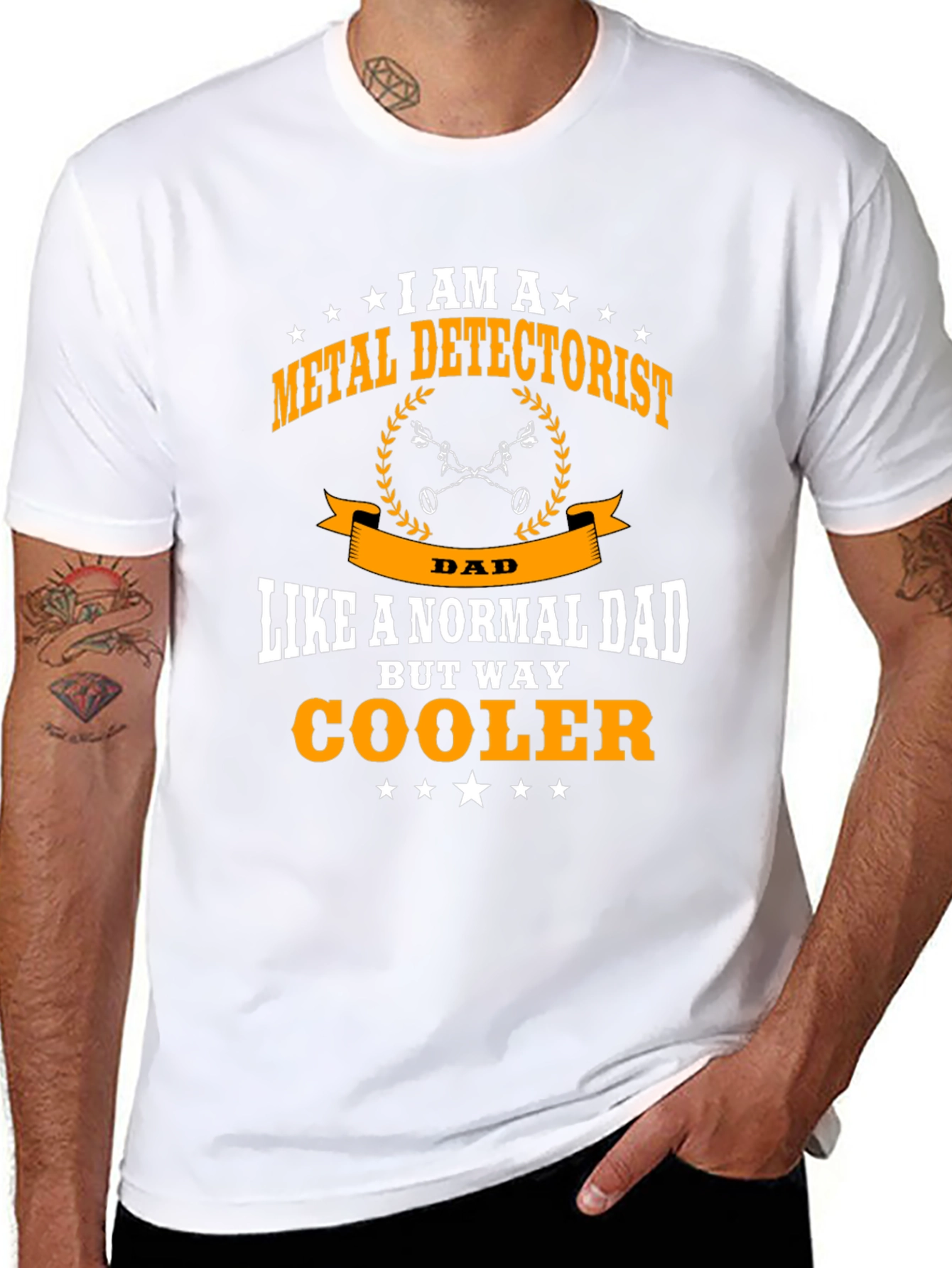 Metal Detectorist Dad Graphic Tee
