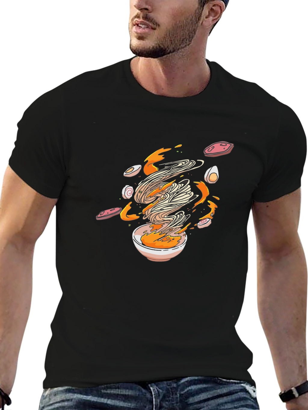 Ramen Lovers Black Graphic Tee