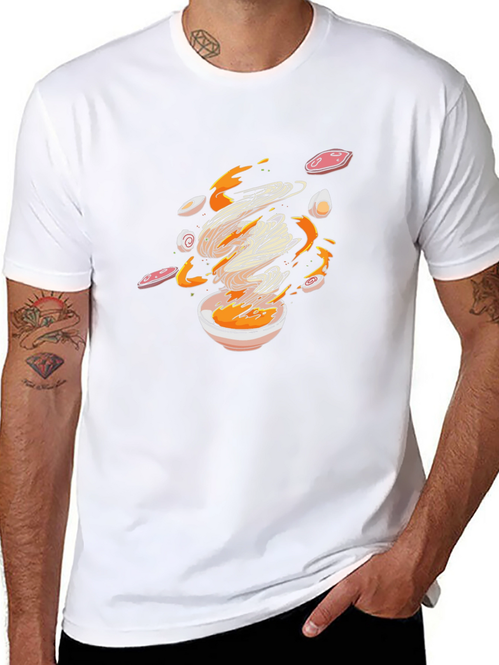 Ramen Lovers Black Graphic Tee