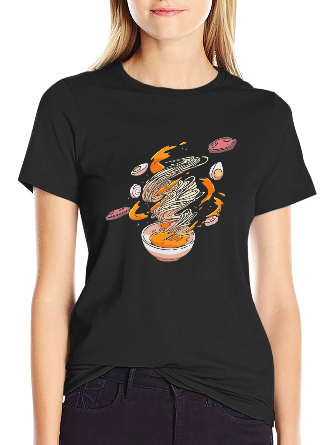 Ramen Lovers Black Graphic Tee