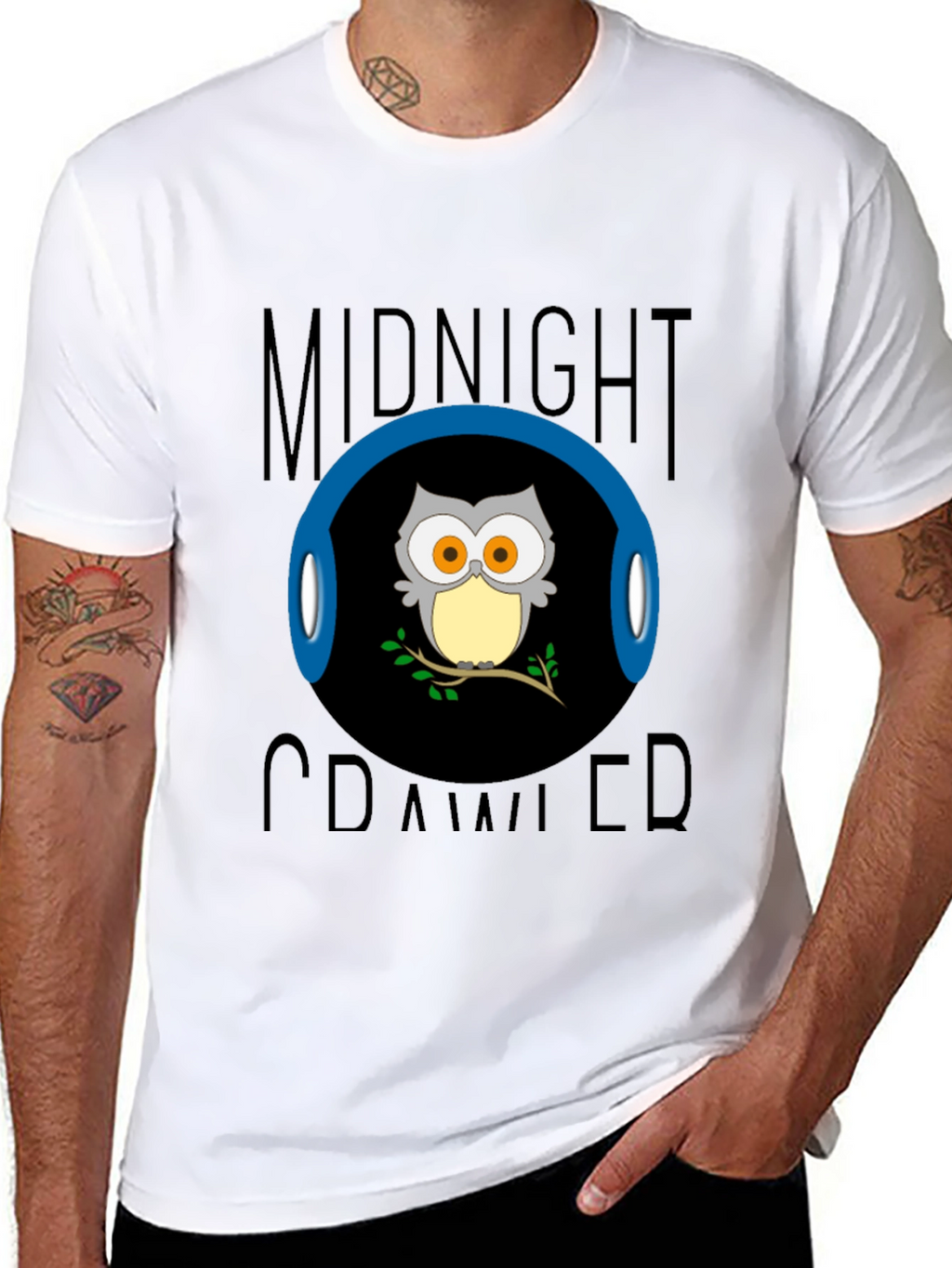 Midnight Crawler Owl T-Shirt