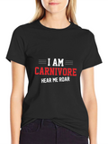 Carnivore Statement Black T-Shirt
