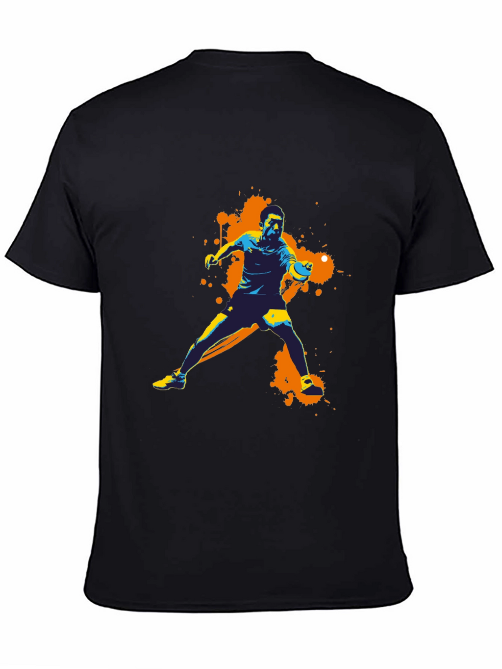 Abstract Table Tennis Graphic Tee