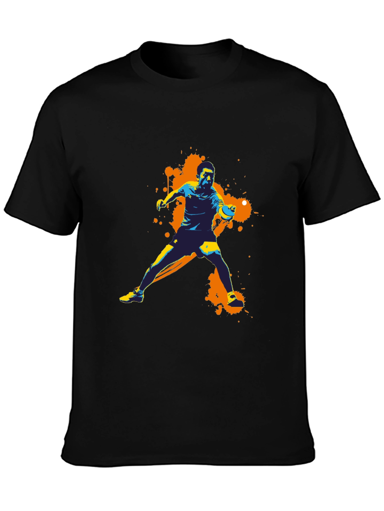 Abstract Table Tennis Graphic Tee