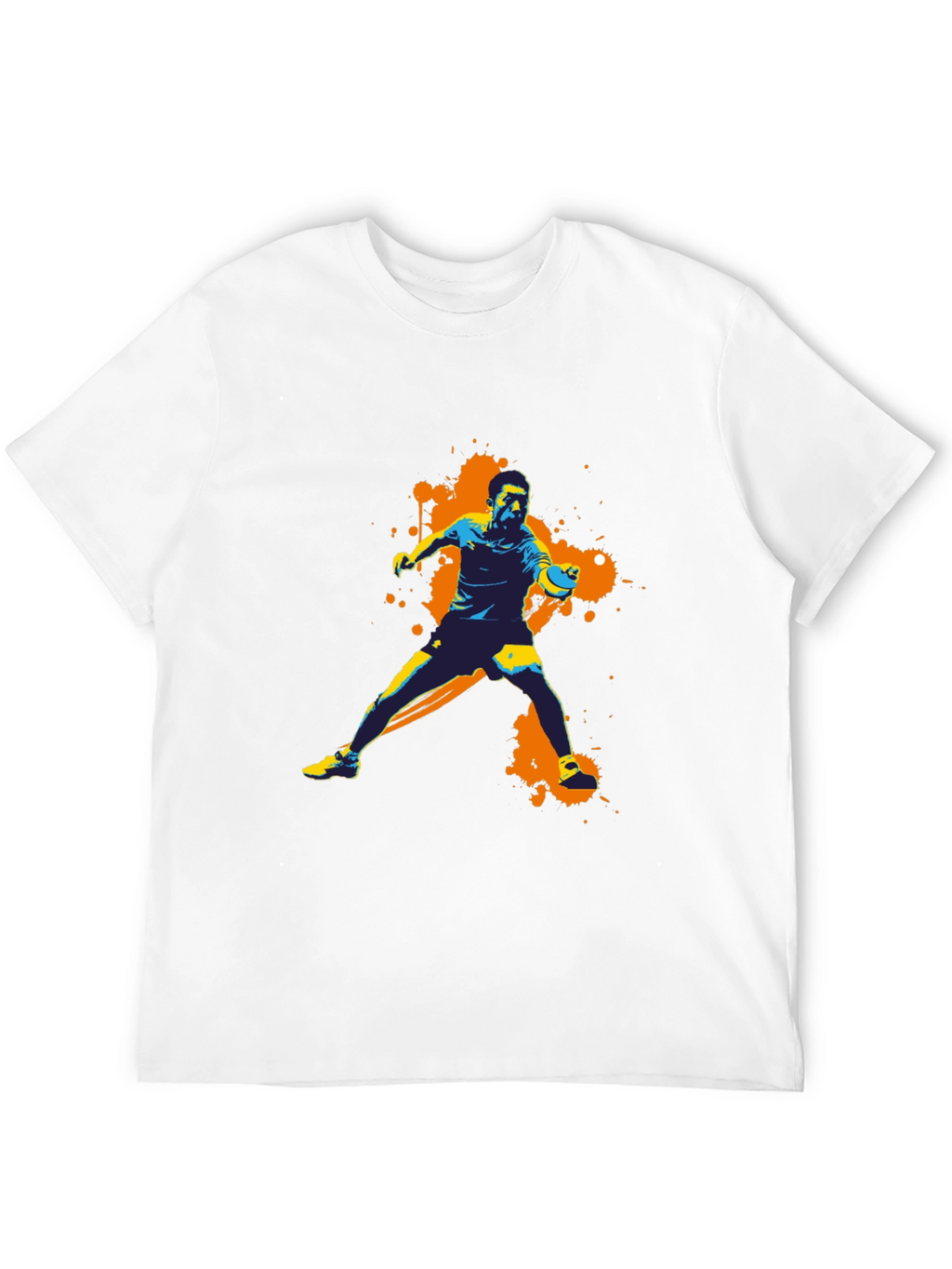 Abstract Table Tennis Graphic Tee