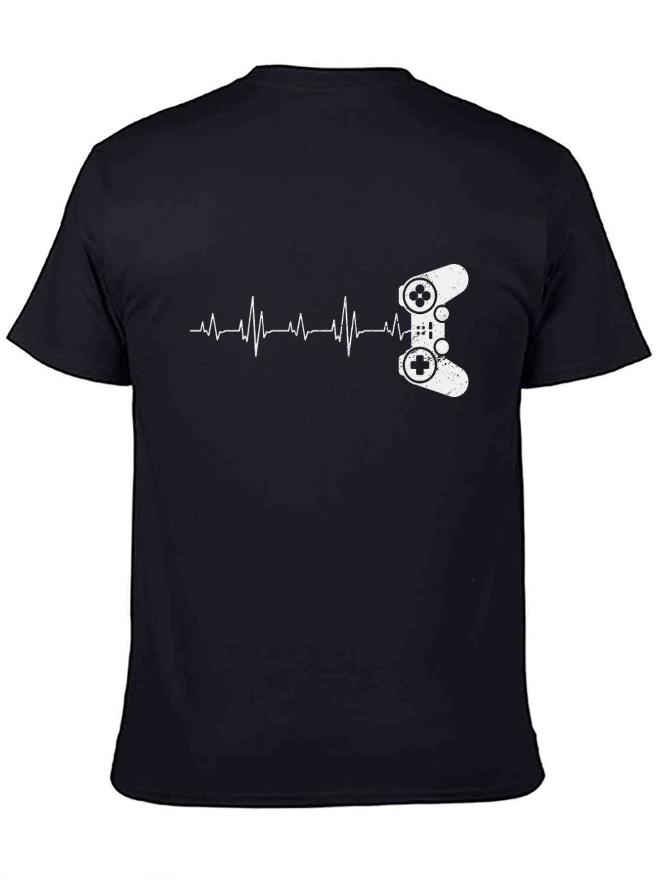 Gamer Heartbeat T-Shirt - Black Graphic Tee