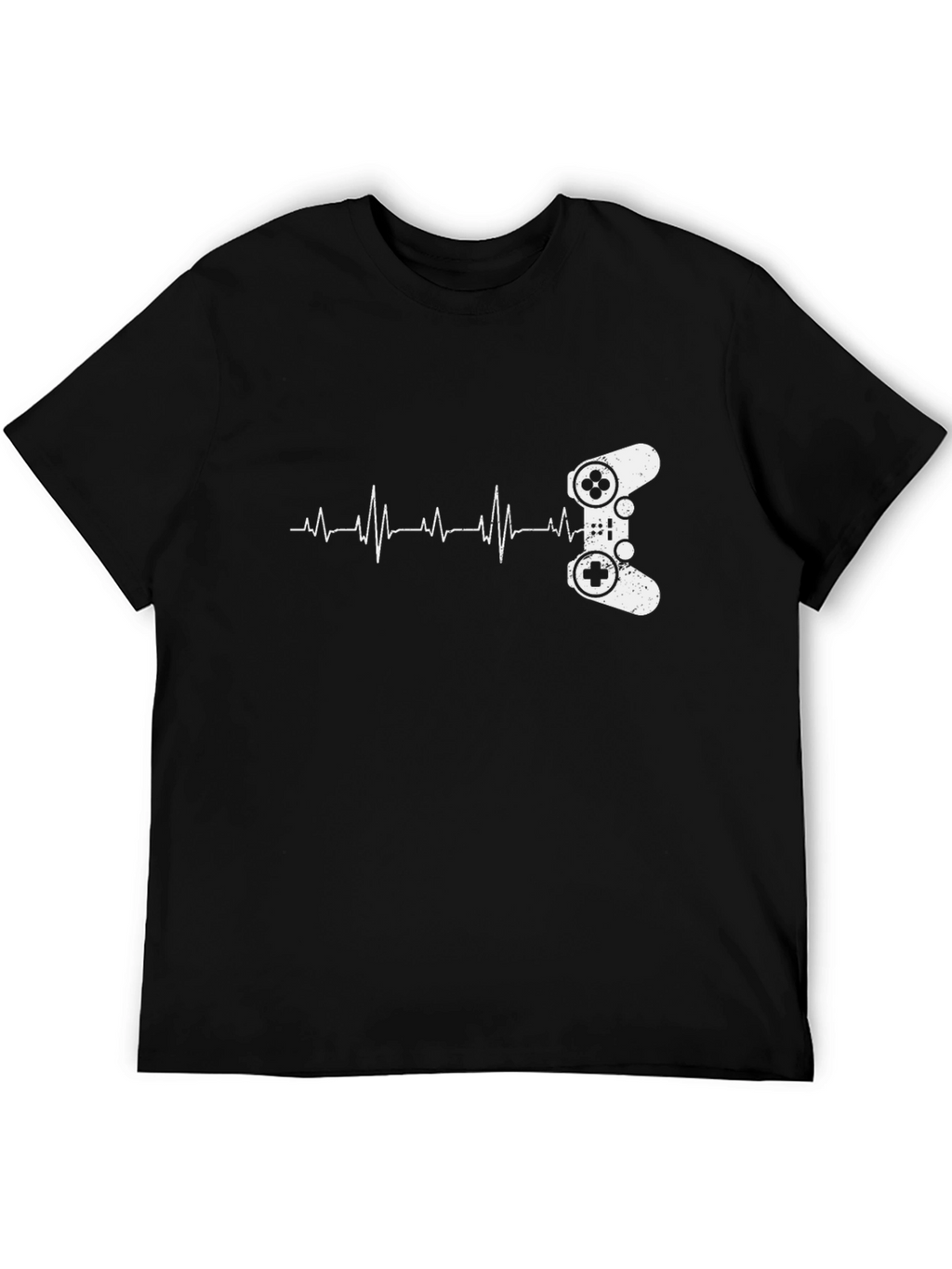 Gamer Heartbeat T-Shirt - Black Graphic Tee