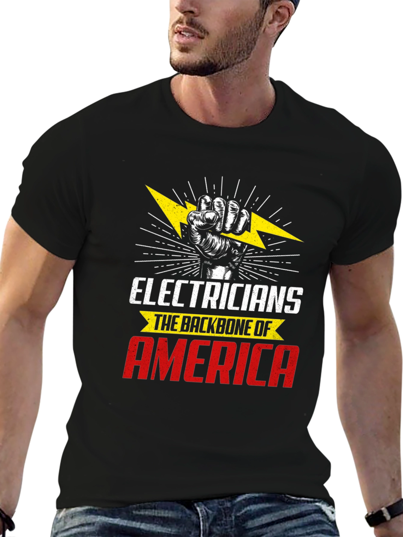 Electrician Backbone America T-Shirt